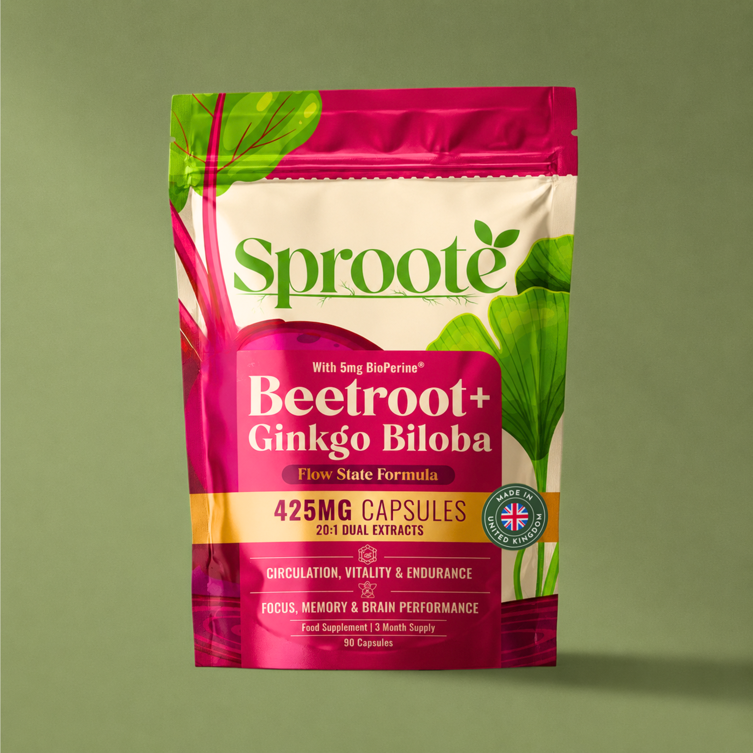 Sproote Flow State Formula &mdash; front of pouch