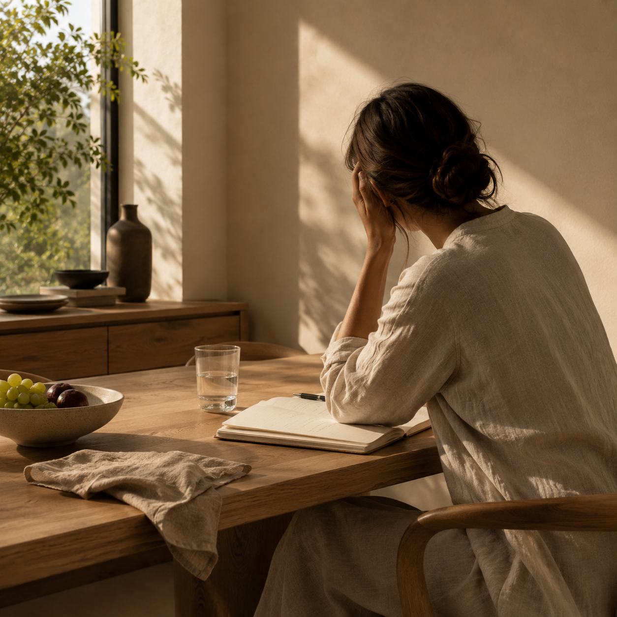 Woman by a window in soft morning light &mdash; Sproote Soursop